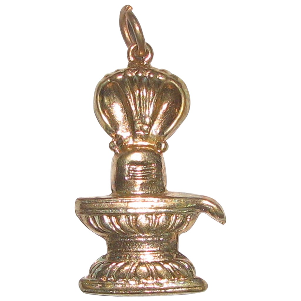 Ashtadathu Ashtalogam Ashtaloha Naga Linga Pendant 1 Inch Matt Finish